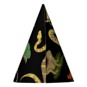 Reptielen, hagedissen & amfibieën Kids Verjaardag Feesthoedjes (Achterkant)