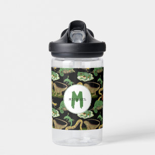 Reptielen, hagedissen en amfibieën Kinder Monogram Waterfles