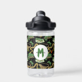 Reptielen, hagedissen en amfibieën Kinder Monogram Waterfles (Achterkant)