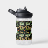 Reptielen, hagedissen en amfibieën Kinder Monogram Waterfles (Rechts)