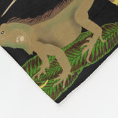 Reptielen, hagedissen en amfibieën patroon fleece deken (Hoek)