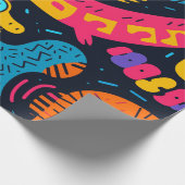 Reptielen in levendige kleuren cadeaupapier (Hoek)