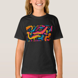 Reptielen in levendige kleuren t-shirt