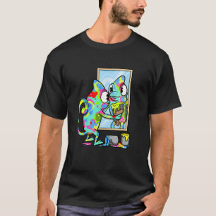 Reptielen Panther Chameleon Color Changing Animal T-shirt