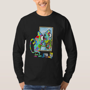 Reptielen Panther Chameleon Color Changing Animal T-shirt
