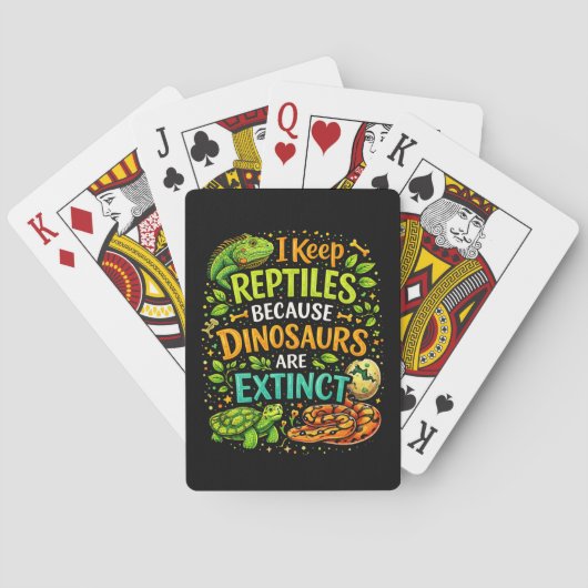 Reptielen regeren pokerkaarten (Achterkant)