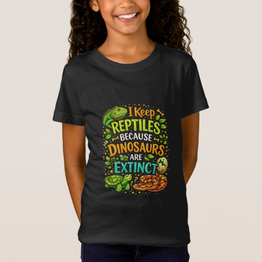 Reptielen regeren t-shirt (Voorkant)