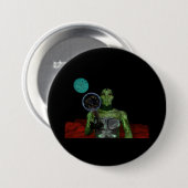 reptielen ronde button 7,6 cm (Voorkant /achterkant)