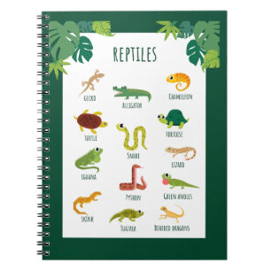 Reptielen School Onderwijs Leren Notitieboek
