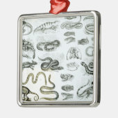 Reptielen, serpenten en luiken metalen ornament (Links)