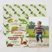 Reptielen Snake Verjaardagsfeest Foto Kikkers Igua Kaart (Voorkant / Achterkant)