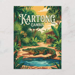 Reptielenboerderij, Kartong Gambia Briefkaart