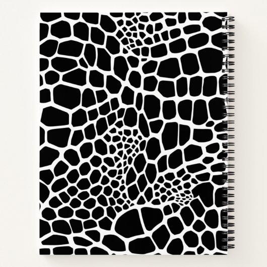 Reptielendierenprint Notitieboek (Achterkant)