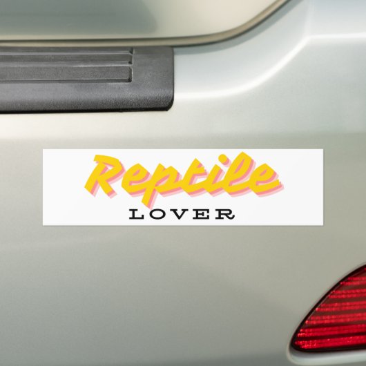 reptielenliefhebber bumpersticker (Op auto)