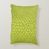 Reptielenpatroon Modern Home Decor NAAM Groen Roze Accent Kussen (Achterkant (Verticaal))