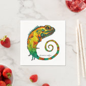 Reptielenservetten voor een verjaardagsfeestje servetten (Insitu)