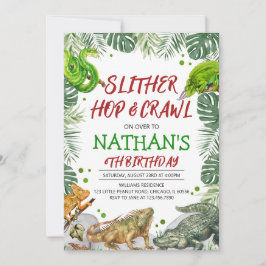 Reptielenverjaardag Kaart