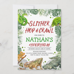 Reptielenverjaardag Kaart