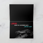 Reptielenverjaardag Kaart (Binnen)