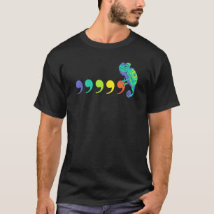 Reptielhagedis Dierenherpetoloog Kameleon Comm T-shirt