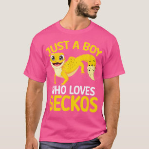 Reptielhagedis is gewoon een jongen die van luipaa t-shirt