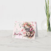 Reptielhagedis verjaardag bedankkaart (Voorkant)