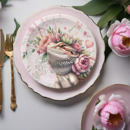 Reptielhagedis verjaardag papieren bordje