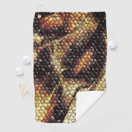 Reptielhuid met geelachtige en donkere vlekken? golfhanddoek