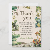 Reptielkinderen 1e verjaardag bedankkaart (Voorkant)