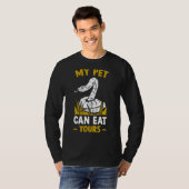 Reptielslang Mijn huisdier kan de jouwe eten T-shirt (Voorkant volledig)