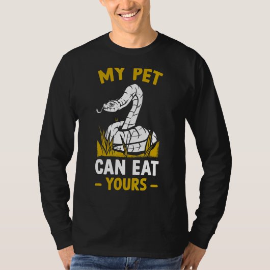 Reptielslang Mijn huisdier kan de jouwe eten T-shirt (Voorkant)
