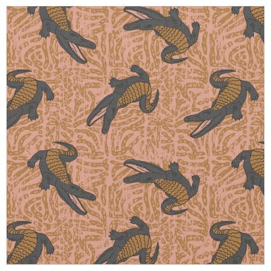 reptile alligator rust  stof (Close Up)