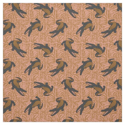 reptile alligator rust  stof (Swatch)