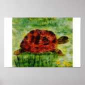 Reptile Animal Art Tortoise Poster (Voorkant)