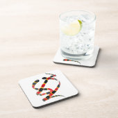 Reptile Art Coral Snake Drankjes Onderzetter (Rechterzijde)