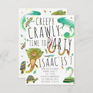 Reptile Birthday Party Invitation