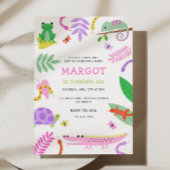 Reptile Birthday Party Invitation Kaart