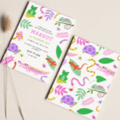 Reptile Birthday Party Invitation Kaart