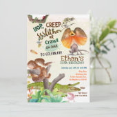 Reptile Birthday Party Kaart (Staand voorkant)