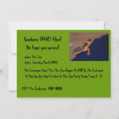 Reptile Birthday Party Kaart (Achterkant)