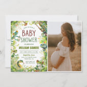 Reptile Boy Baby Shower Foto Kaart (Voorkant)