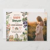 Reptile Boy Baby Shower Foto Kaart (Voorkant)