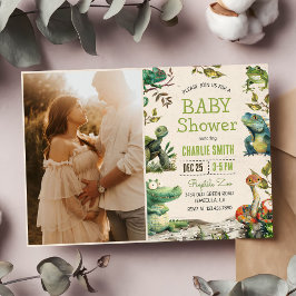 Reptile Boy Baby Shower Foto Kaart