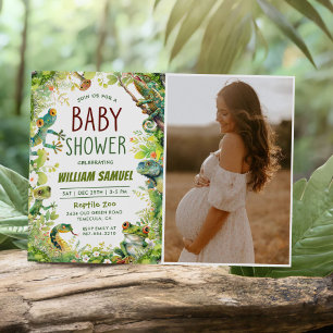 Reptile Boy Baby Shower Foto Kaart