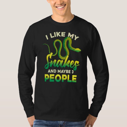 Reptile Keeper Pet Owner Snake Animal Snake T-shirt (Voorkant)