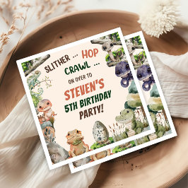 Reptile Kids verjaardagsfeestje Servet