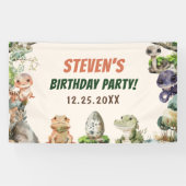 Reptile Kids verjaardagsfeestje Spandoek (Horizontaal)