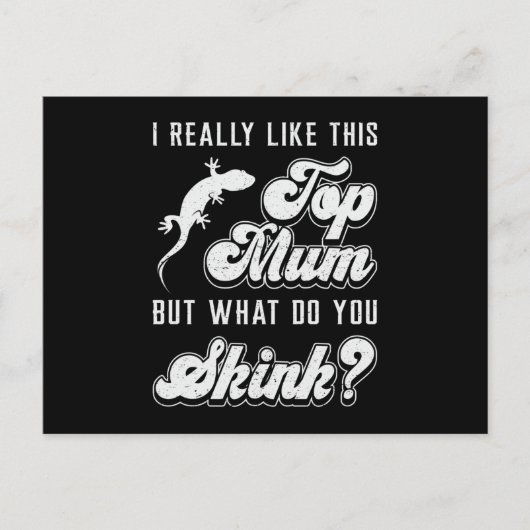 Reptile Lizard Gecko Reptiles Animal Funny Gift Briefkaart (Voorkant)