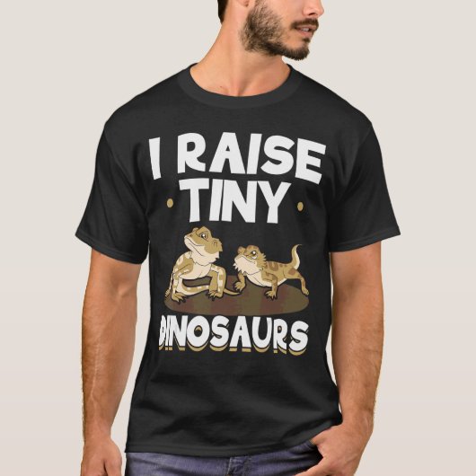 Reptile Lizard Tiny Dinosaur Bearded Dragon T-shirt (Voorkant)
