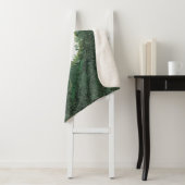 Reptile lovers artsy custom name Rustic green Sherpa Deken (In situ)